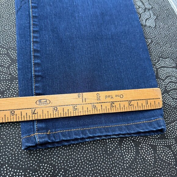 Talbots Flawless Womans Size 14P Blue Curvy Slim Ankle Capri Jeans - Picture 7 of 10